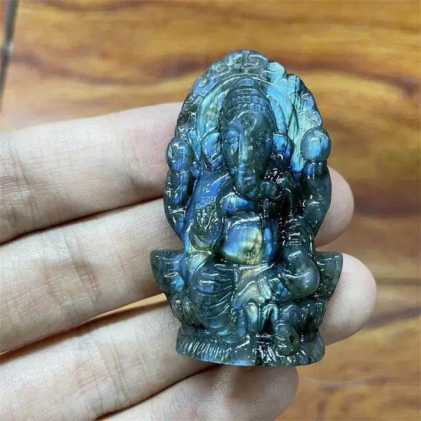 Blue Labradorite Ganesha-ToShay.org