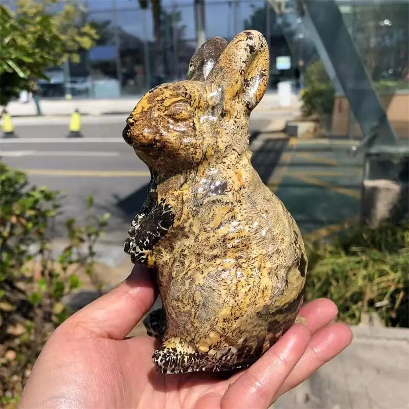 Yellow Pictured Stone Rabbit-ToShay.org