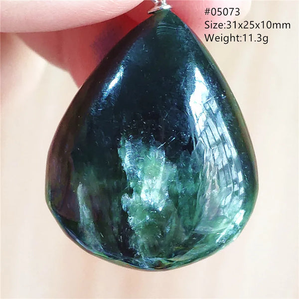 Green Seraphinite Pendant-ToShay.org