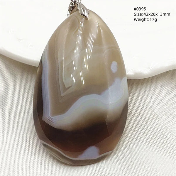 Grey Lace Agate Pendant-ToShay.org
