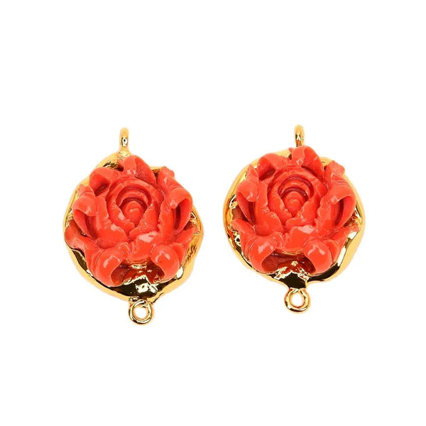 Orange Red Coral Flower-ToShay.org