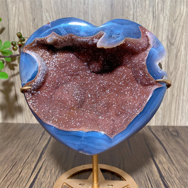 Red Amethyst Agate Heart-ToShay.org