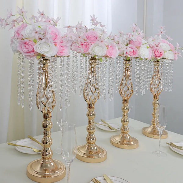 Gold Crystal Flowers Ball Stand-ToShay.org