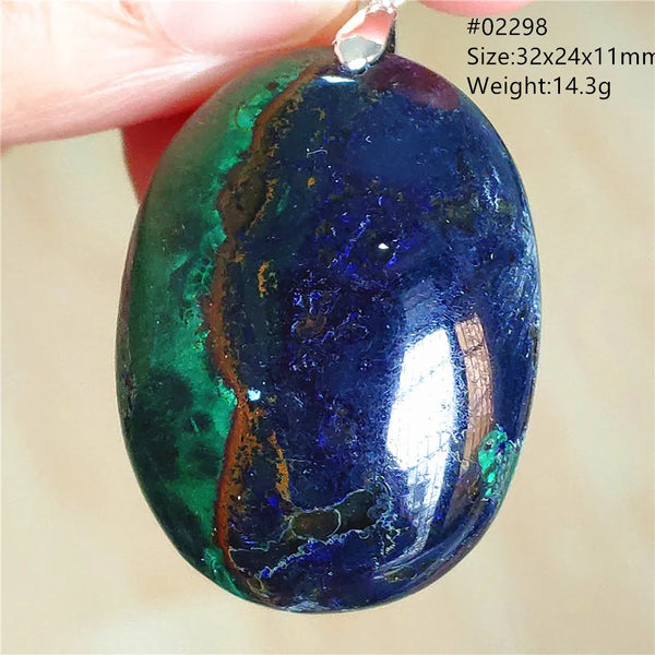 Blue Azulite Pendant-ToShay.org