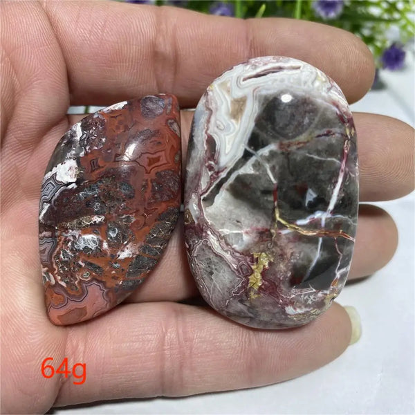 Red Agate Palm Stone-ToShay.org