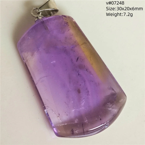 Purple Yellow Ametrine Pendant-ToShay.org