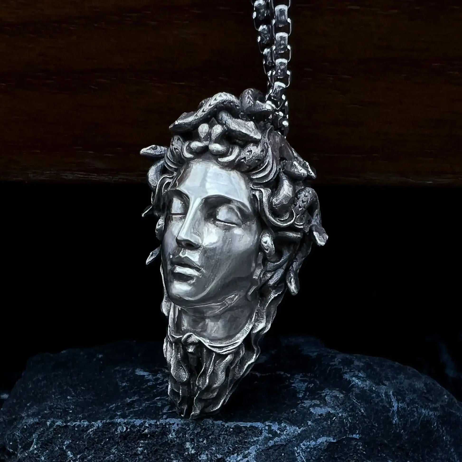 Silver Medusa Pendant-ToShay.org