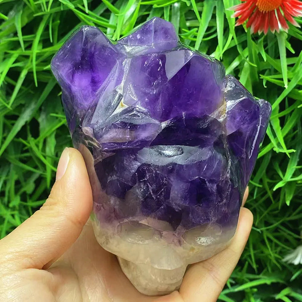 Purple Amethyst Skull Cluster-ToShay.org