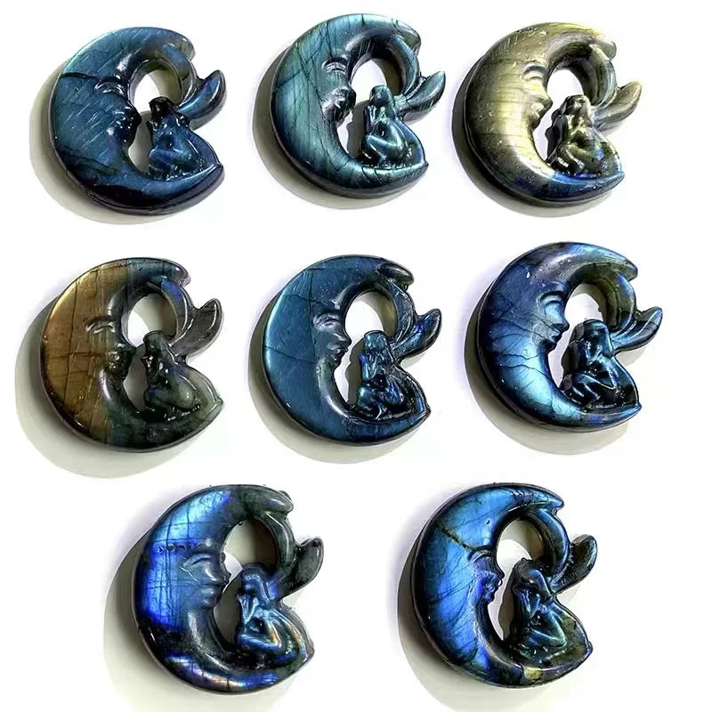 Blue Labradorite Moon Fairy-ToShay.org