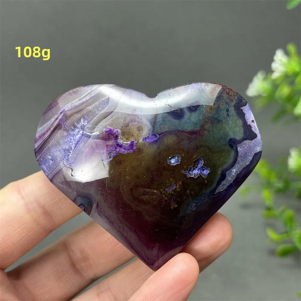 Purple Agate Heart-ToShay.org