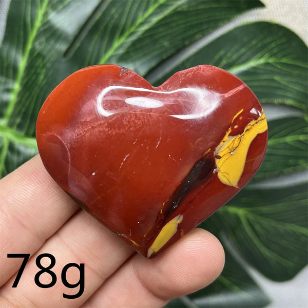 Yellow Mookaite Hearts-ToShay.org