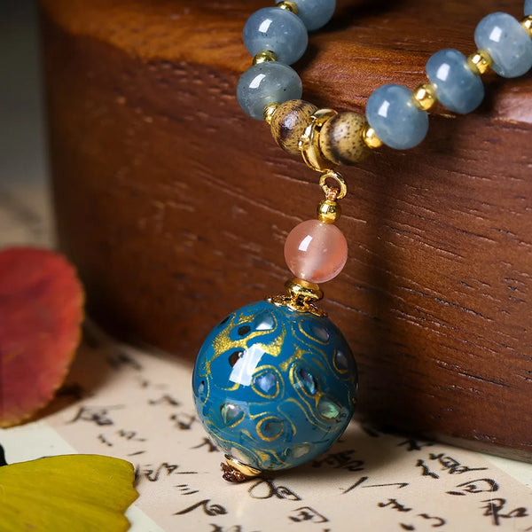 Brown Agarwood Necklace-ToShay.org