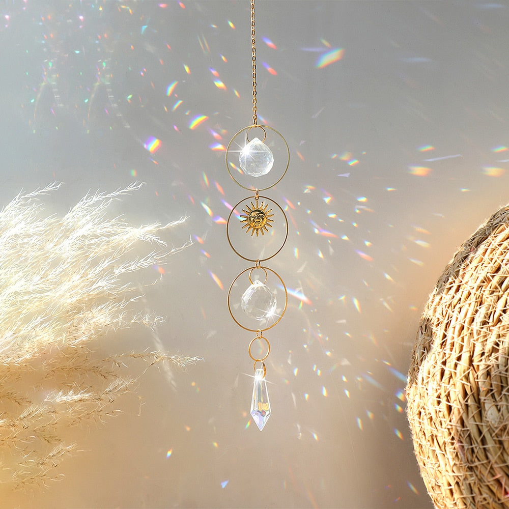 Sun Moon Crystal Sun Catcher-ToShay.org