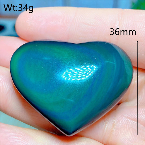 Rainbow Obsidian Heart-ToShay.org