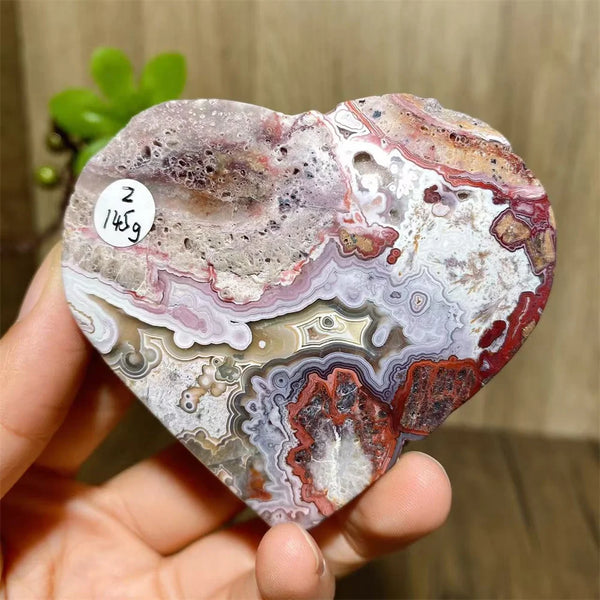 Red Agate Geode Hearts-ToShay.org