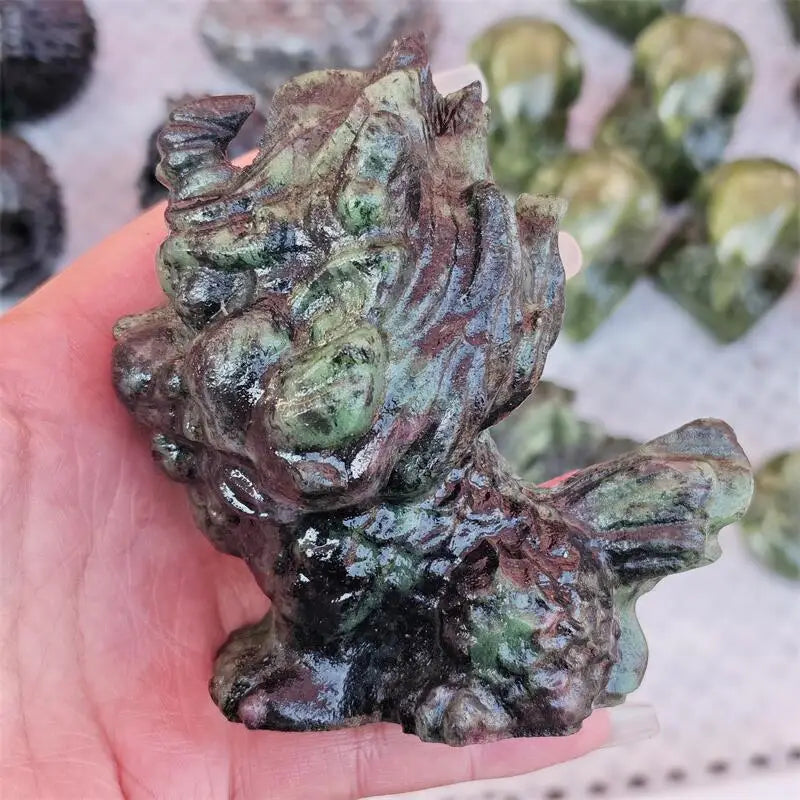 Green Ruby Zoisite Pixiu-ToShay.org