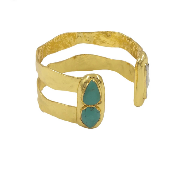 Gold Cuff Bangle-ToShay.org