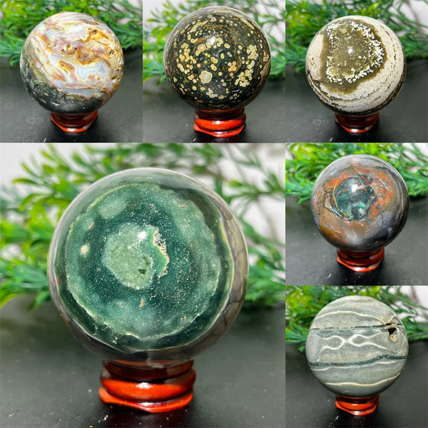 Green Ocean Jasper Ball-ToShay.org