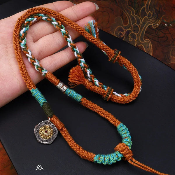 Tibetan Amulet Buddha Necklace-ToShay.org