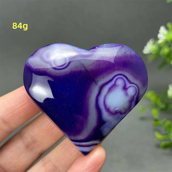 Purple Agate Heart-ToShay.org