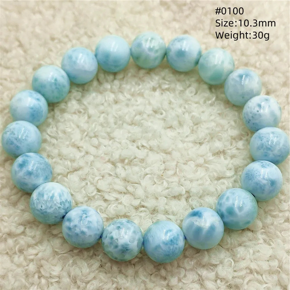 Blue Larimar Bead Bracelet-ToShay.org