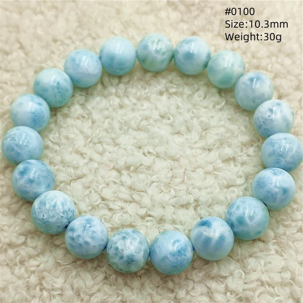 Blue Larimar Bead Bracelet-ToShay.org