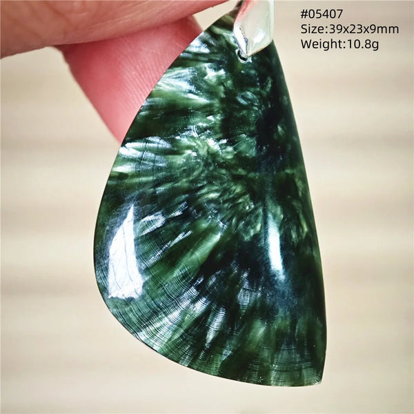Green Seraphinite Pendant-ToShay.org