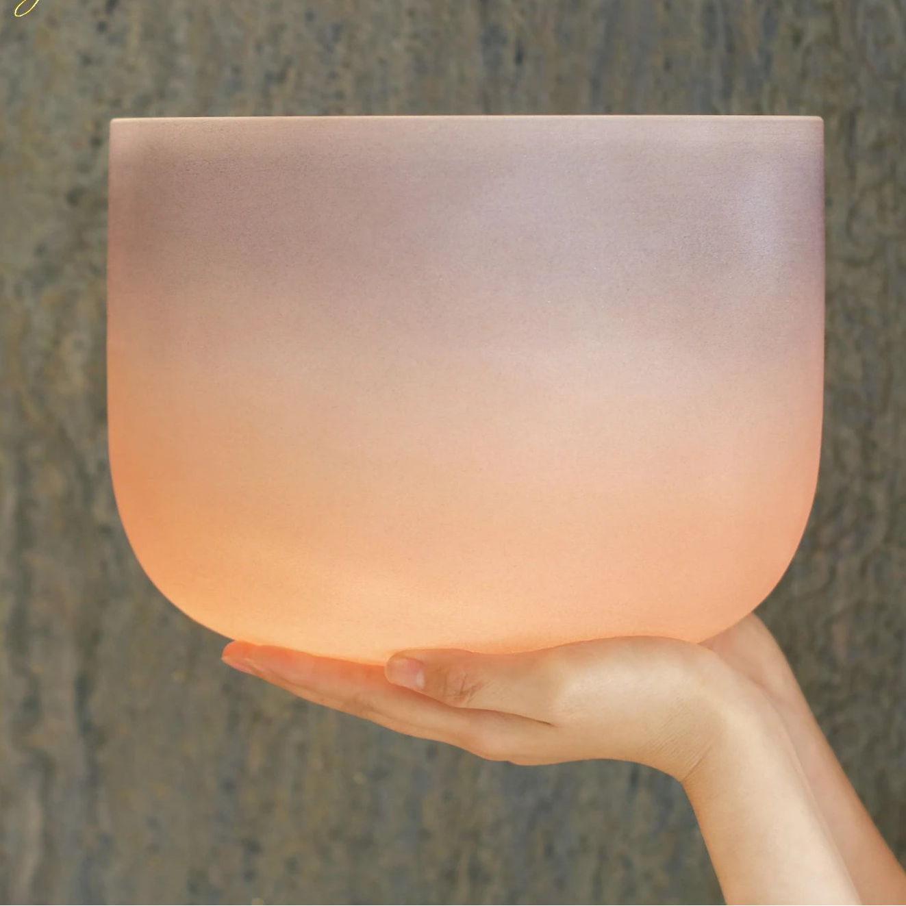 Frosted Crystal Singing Bowl-ToShay.org