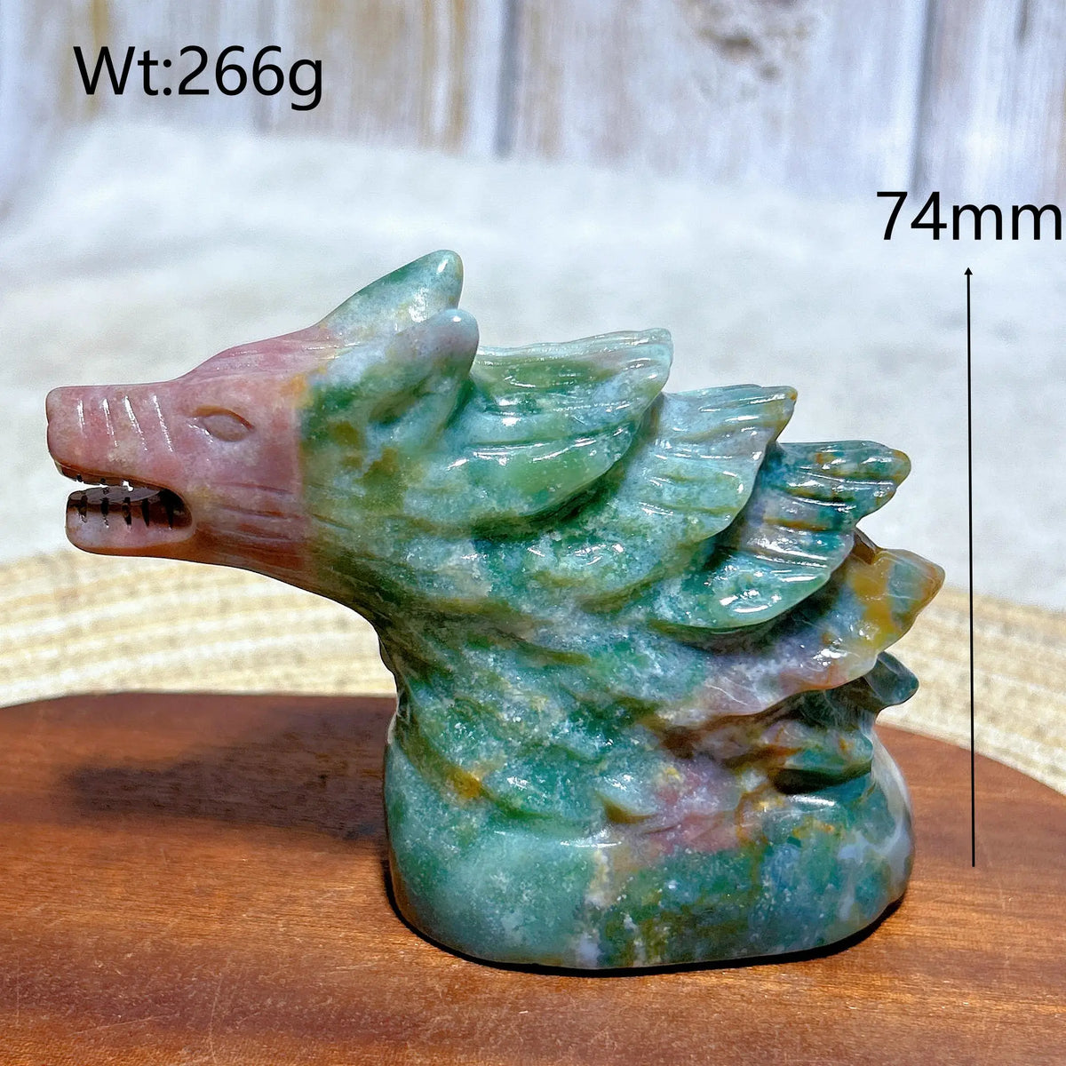 Ocean Jasper Wolf Head-ToShay.org