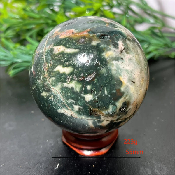 Green Ocean Jasper Ball-ToShay.org