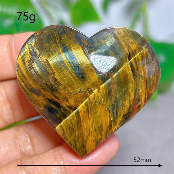Yellow Blue Tiger Eye Heart-ToShay.org