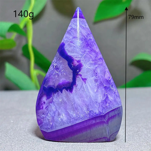 Violet Striped Agate Flame-ToShay.org