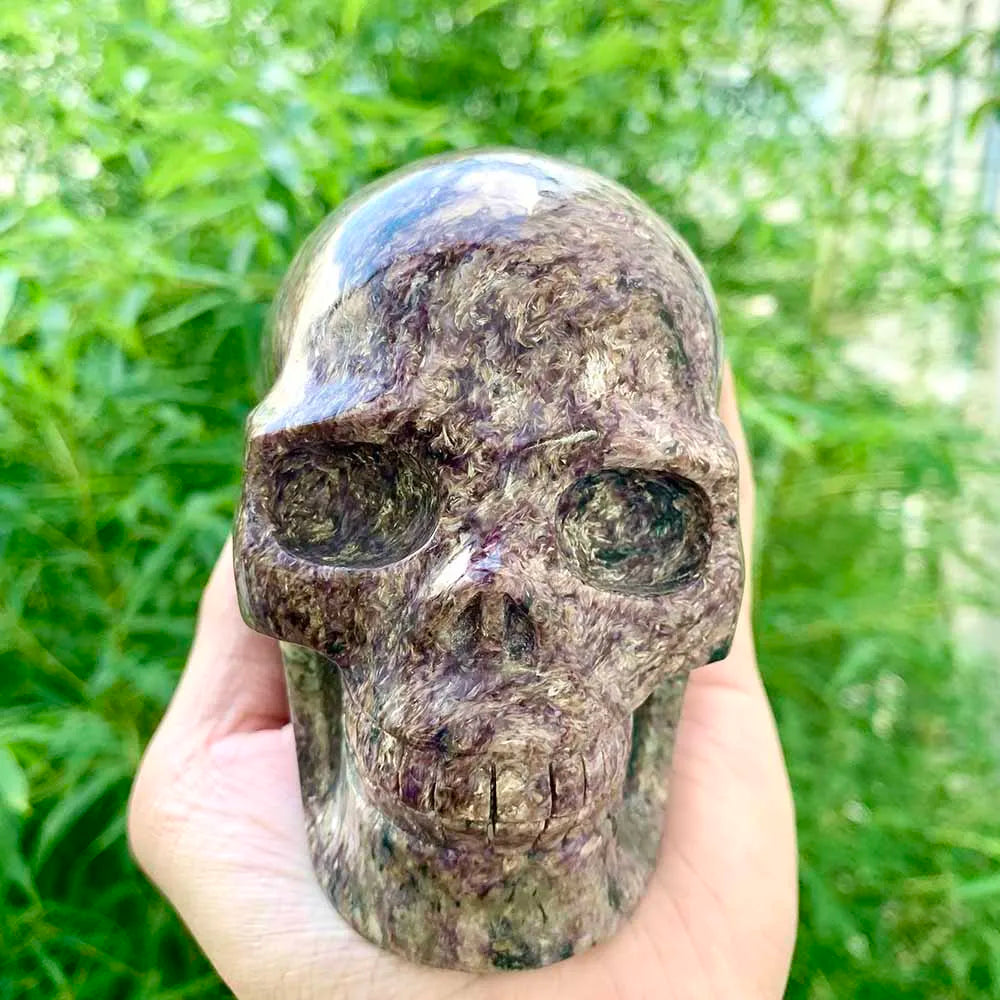 Pink Brecciated Fluorite Skull-ToShay.org