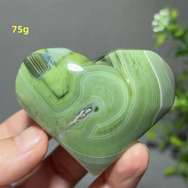 Green Agate Heart-ToShay.org