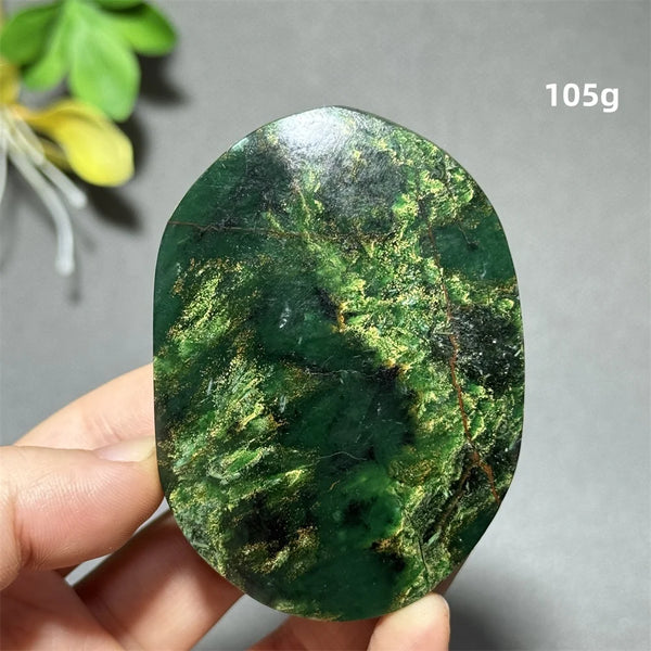 Green Emerald Quartz Palm Stone-ToShay.org