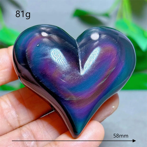 Rainbow Obsidian Heart-ToShay.org