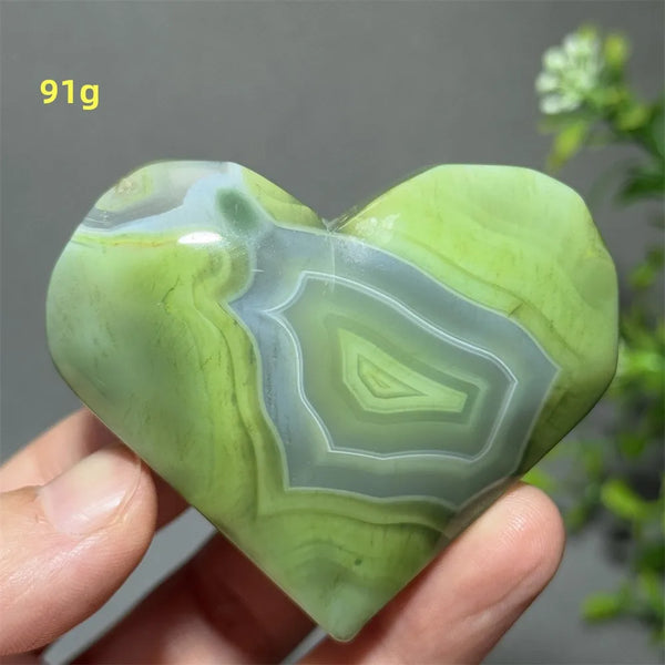 Green Agate Heart-ToShay.org