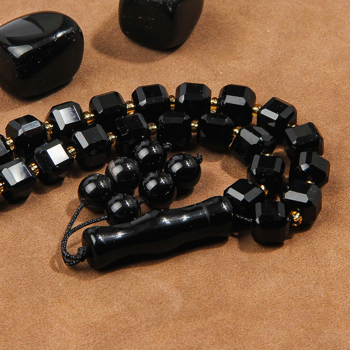 Black Agate Prayer Beads-ToShay.org