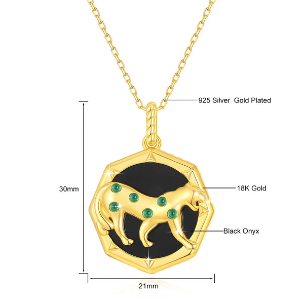 Gold Leopard Pendant-ToShay.org