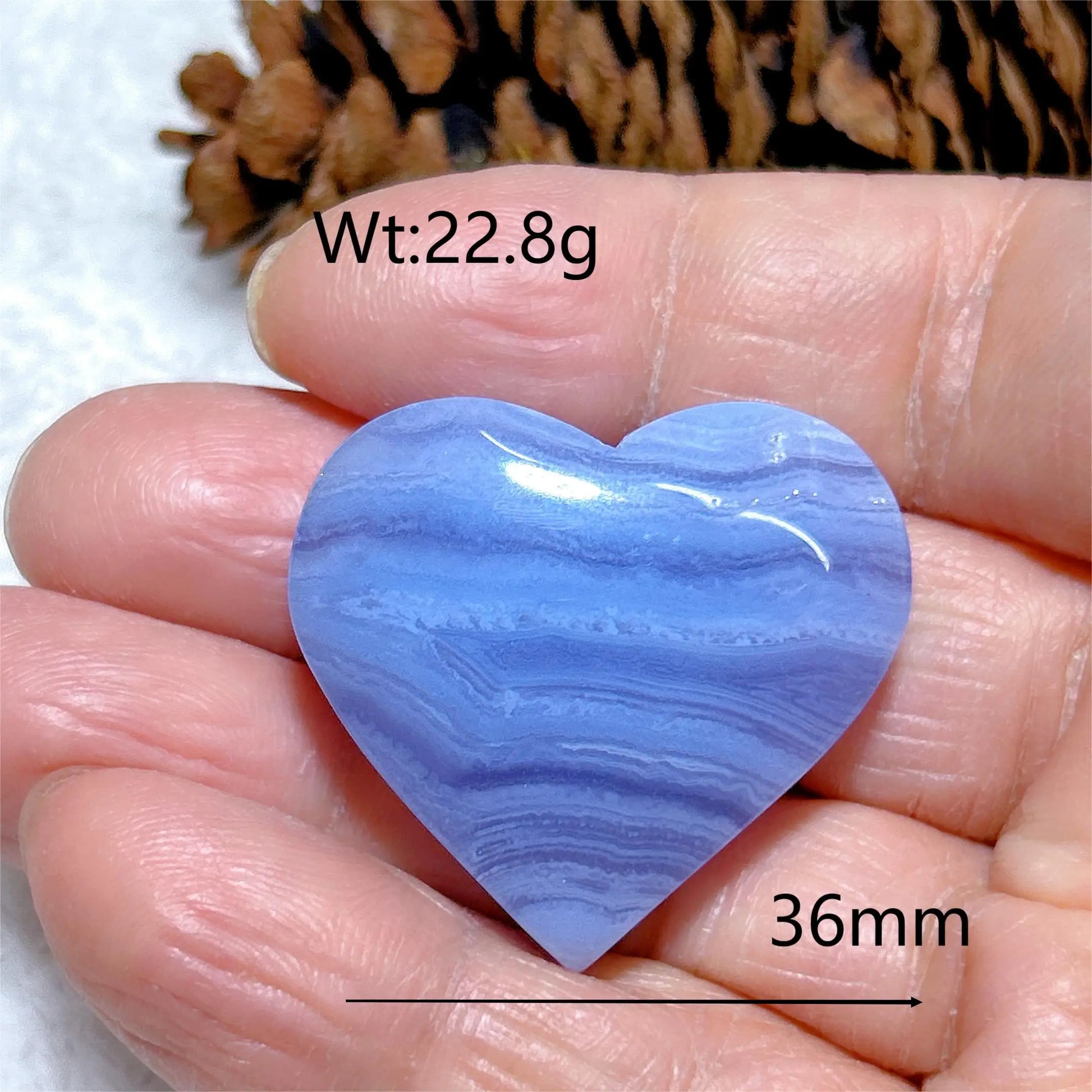 Blue Lace Agate Heart-ToShay.org
