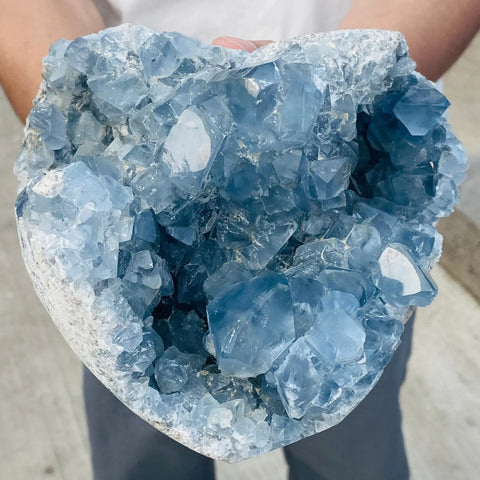 Blue Celestite Geode Quartz-ToShay.org