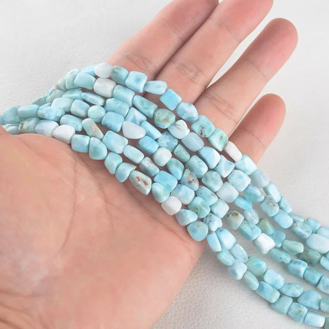 Blue Larimar Nugget Beads-ToShay.org
