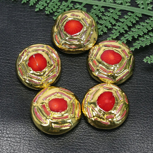 Red Coral Paved Beads-ToShay.org