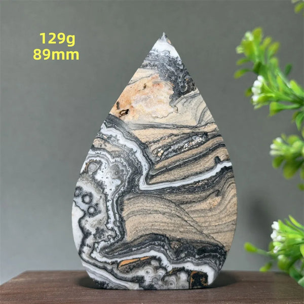 Grey Striped Agate Torch-ToShay.org