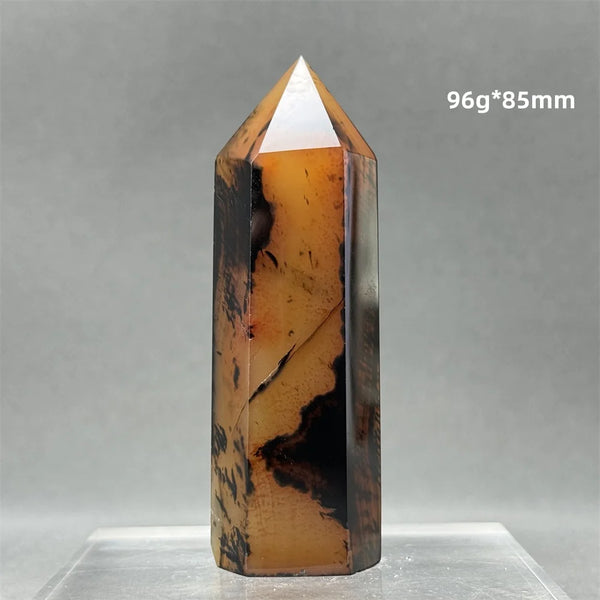 Black Red Striped Agate Wand-ToShay.org