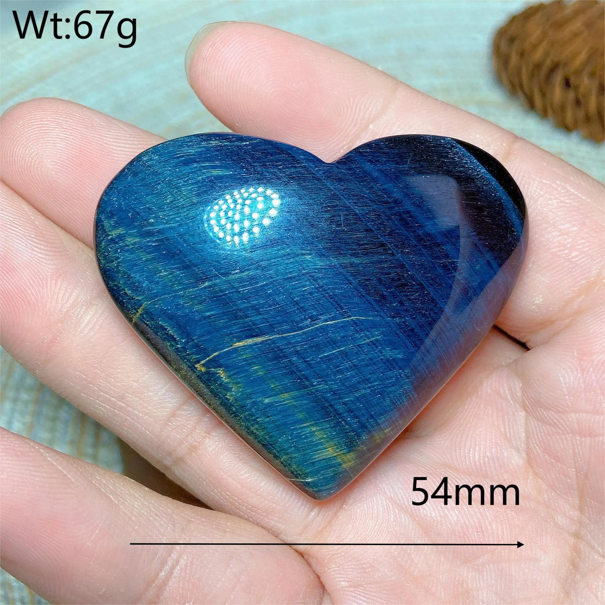 Blue Tiger Eye Heart-ToShay.org