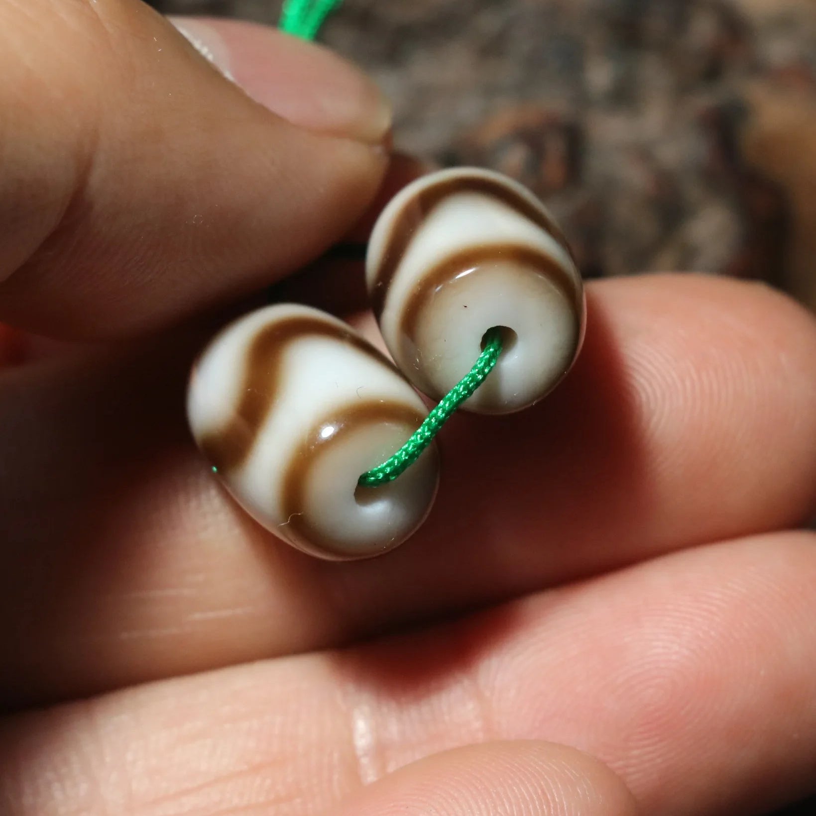 Tibetan Agate Dzi Bead-ToShay.org