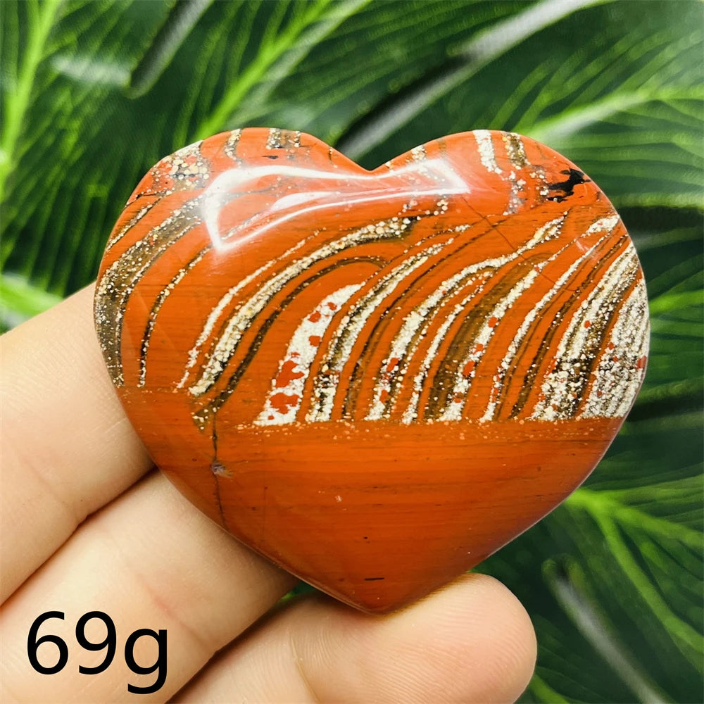 Red Jade Agate Heart-ToShay.org