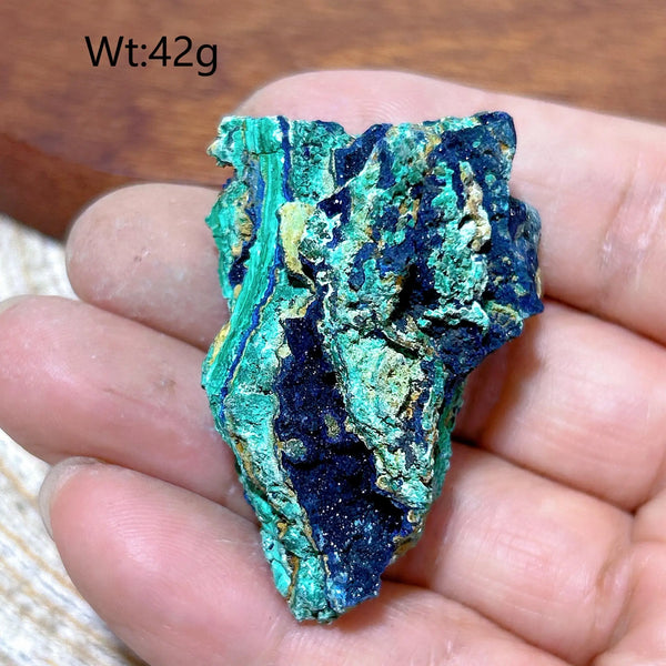 Blue Chrysocolla with Azurite Stone-ToShay.org