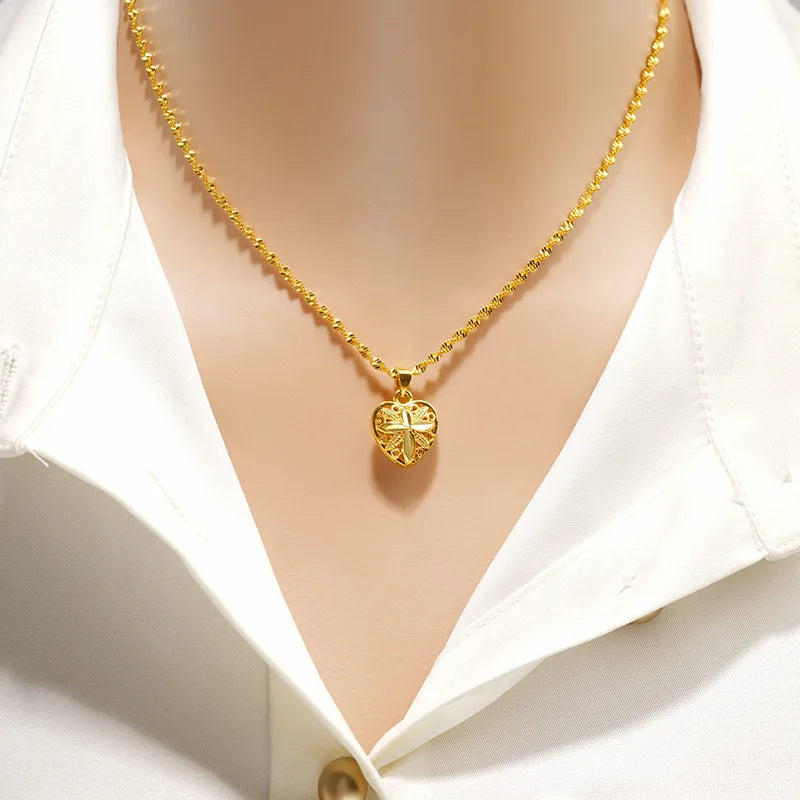 Gold Heart Pendant-ToShay.org